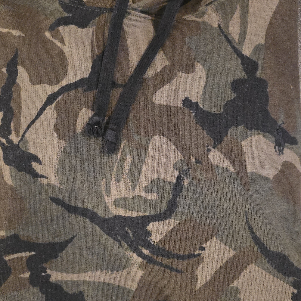 Ralph Lauren Camouflage Hoodie with Black Drawstrings